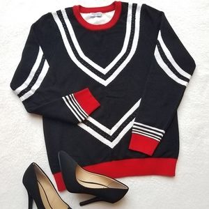 MEAVEOR WOMENS STRIPED PATTERN CREW NECK S…